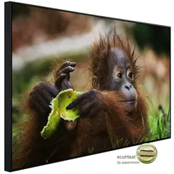 papermoon Infrarotheizung »EcoHeat - Baby Orang-Utan«, Matt-Effekt - bunt