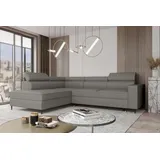 99rooms Owen Ecksofa Kunstleder SOFT Grau Links