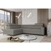 99rooms Owen Ecksofa Kunstleder SOFT Grau Links