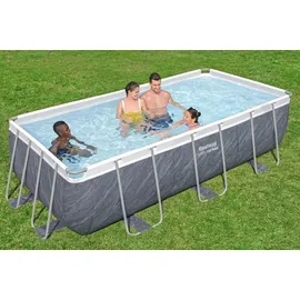 BESTWAY Steel Pro MAX Frame Pool Set 404 x 201 x 100 cm inkl. Filterpumpe