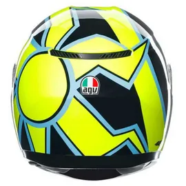AGV K3 Rossi WT Phillip Island 2005 Integralhelm - Neon-Gelb/Schwarz / XS