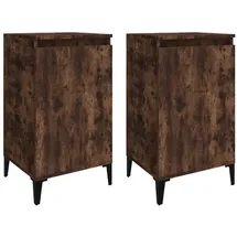 vidaXL Nachtschrank 2 Stk. 40 x 35 x 70 cm Braun
