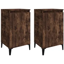 vidaXL Nachtschrank 2 Stk. 40 x 35 x 70 cm Braun