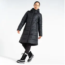 Dare 2b Distinguish Baffle Wintermantel gesteppt für Damen , Farbe:Schwarz, Größe:46 - Schwarz - 46