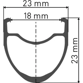 DT Swiss Laufrad P 1800 SPLINE RB 622 x 23 mm schwarz - leichtes Rennrad-Hint... - Silber