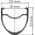 DT Swiss Laufrad P 1800 SPLINE RB 622 x 23 mm schwarz - leichtes Rennrad-Hint... - Silber