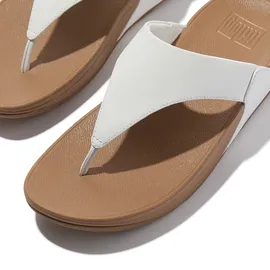 FitFlop Lulu Leder Flip-Flops Weiß 39