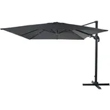 Mendler Gastronomie-Ampelschirm HWC-A96 300 x 300 cm anthrazit drehbar