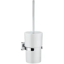 Megabad Ice Toilettenbürstengarnitur mit Behälter aus Porzellan MBOK333PMSM, Accessoires, chrom
