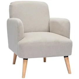 miliboo Sessel ISKO Polyester 70 x 80 x 80 cm Beige