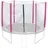 Jawinio Trampolin-Sicherheitsnetz Trampolin-Zubehör Ersatzteile 8FT/244cm pink