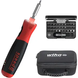 Wiha speedE PocketDrive 31-tlg. inkl. Bit-Set in Box und Tasche + USB-Ladekabel