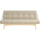 Karup Design Schlafsofa »Folk«, aus massiven Kiefernholz, inkl. Futonmatratze beige