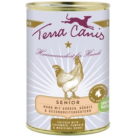 Terra Canis Senior Huhn mit Gurke, Kürbis und Gesundheitskräutern 12 x 400 g