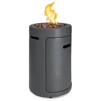 Blumfeldt Crete Gas-Feuerstelle, 13 kW Flüssiggas, Edelstahl, 360° FireView,