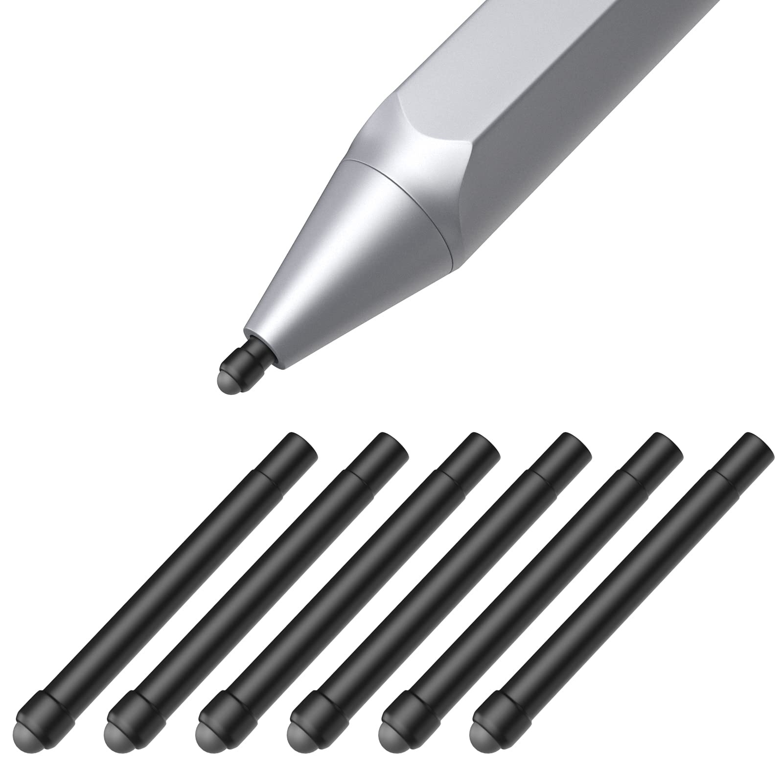 MoKo Stift Spitze Kompatibel mit Surface Pen, 6 Stück Original Stiftspitzen Spitzen Stylus Pen Spitze Ersatzspitze für Eingabestift Kompatibel mit Surface Pro 2017 Pen (Modell 1776) /Surface Pro 4 Pen