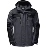 Jack Wolfskin Ganzjahresjacke Jasper Flex (wasserdicht) ebonygrau Herren