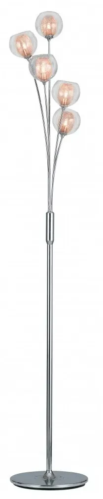 In-Tec Stehleuchte THESIS G9 28W inkl. Leuchtmittel Durchm. 38cm, Höhe 182cm kupfe