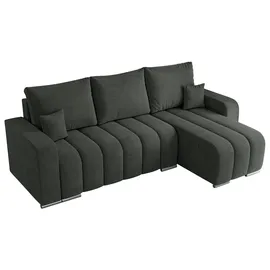 MKS ECKSOFA KIRASSO L Dunkelgrau Stukture