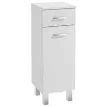 DEFTRANS .Deftrans Domodomo Stand-Badschrank schmal - 85 x 30 x 30 cm weißer badezimmerschrank mit top, lackierter badezimmerschrank mit schublade