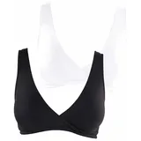 PETITE FLEUR Still-BH Damen weiß+schwarz Gr.36
