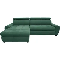 Stylife Ecksofa, Türkis, Kunststoff, 3-Sitzer, seitenverkehrt montierbar, L-Form, 276x173 cm, Stoffauswahl, Schlafen auf Sitzhöhe, Hocker erhältlich, Rücken echt, Armteil links, rechts, Wohnzimmer, Sofas & Couches, Wohnlandschaften, Ecksofas