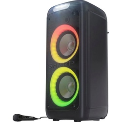 Sharp PS-949 Stereo Party-Lautsprecher (A2DP Bluetooth, AVRCP Bluetooth, Bluetooth, 132 W) schwarz