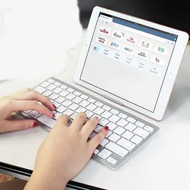 Retoo Tastatur Kabellose Wireless Keyboard mit Tasten, QWERTY Natürliches Tippen, 2,4 GHz, Funkverbindung, Kompatibel mit PC Notebook, Laptop Retoo