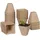 Relaxdays Anzuchttöpfe eckig 80er Set 8 x 8 x 8 cm biologisch abbaubar