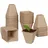 Relaxdays Anzuchttöpfe eckig 80er Set 8 x 8 x 8 cm biologisch abbaubar