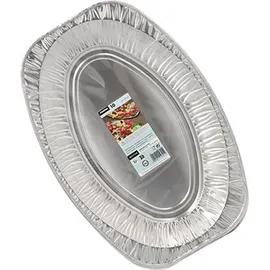 Papstar Starpak Servierplatten, Alu oval 43 cm x 29 cm