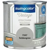 swingcolor Vintage Effektfarbe Möbel-Effektlack  (Seidengrau, 375 ml, Seidenmatt, Wasserbasiert)