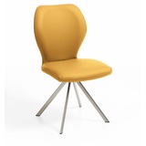 Niehoff Sitzmöbel Colorado Trend-Line Design-Stuhl Edelstahlgestell - Leder - Napoli senf - 49,5