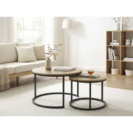 Hela Couchtisch Lindau Braun Eiche 60 x 60 x 45 cm