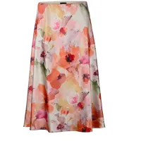 GOLDNER Midirock Damen Floral Orange 44