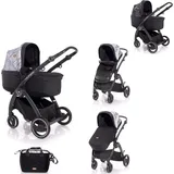 Lorelli Kinderwagen 2 in 1 California Babywanne Sportsitz Alurahmen Wickeltasche grau