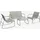 sweeek Gartenlounge-Set 4-tlg. Khaki