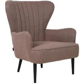 Svita Arthur Sessel Relaxsessel Ohrensessel Modern Gepolstert Stoff Braun