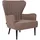 Svita Arthur Sessel Relaxsessel Ohrensessel Modern Gepolstert Stoff Braun