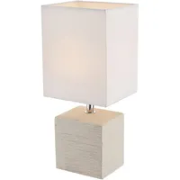 GLOBO Tisch Lampe Fernbedienung Wohn Zimmer Textil Lese Lampe
