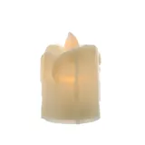 MARELIDA LED Mini Kerze gelb flackernd für Laterne H: 6cm inkl. Batterien beige
