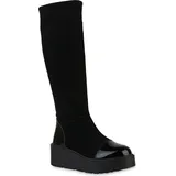 VAN HILL Keilstiefel Damen Schwarz 40