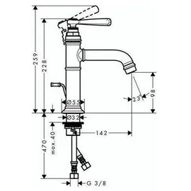 Axor Montreux 100 Einhandmischer 16515000