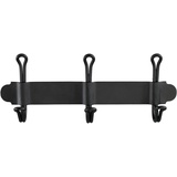 Wenko Hakenleiste Nostalgie Trio, Stahl, 22 x 8.5 x 5 cm, Schwarz