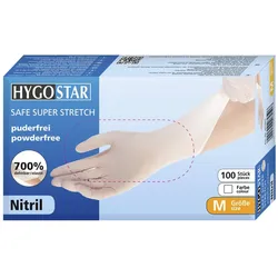 HYGOSTAR Einmalhandschuhe SAFE SUPER STRETCH M weiß
