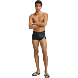 adidas 3S Badehose Swim Boxers Schwarz/Weiß M