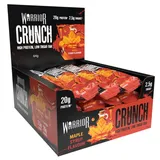 Warrior KBF Enterprises Riegel Crunch PROTEIN BAR 12 x 64g Box Maple Syrup (Ahornsirup) Riegel, 1 er Box à 12,00 St., 768 g, 20g hochwertiges Protein, Low-Carb, nur 2,3g Zucker pro Portion