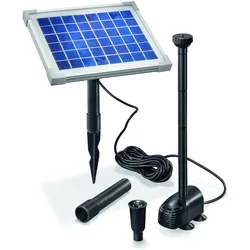 Solar Pumpensystem WATERSPLASH 5/470, Komplett-SET, Teichpumpe Springbrunnenpumpe, Solarbrunnen outdoor, Solarmodul 5W, Wasserspiel Direktbetrieb 0,9m 470l/h IP68 101012