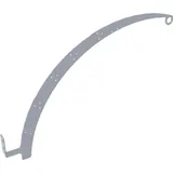 ChattenGlut Weihnachtsstern Wandhalter Edelstahl innen und außen - Silber