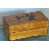 Holzprodukte Nähkästchen Nähkästchen Nähkasten Nähkorb Nähkiste Elegant Holz 22 cm x 9.5 cm x 11 cm